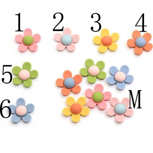 Bulk 20MM Resin Sunflower Cabochons Kawaii 3D Resin Daisy Flower Shaped Craft Flat Back Flatback Sunflower