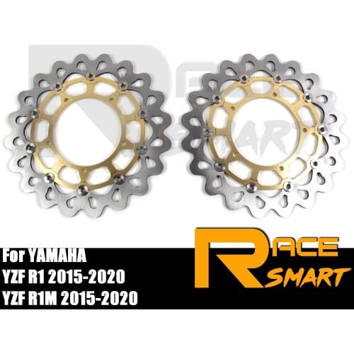 Motorcycle CNC Front Brake Discs Rotor For YAMAHA YZF R1 2015-2020 Brake Disk YZF R1M 15-20 YZFR1 YZFR1M 2016 2017 2018 2019 Hot