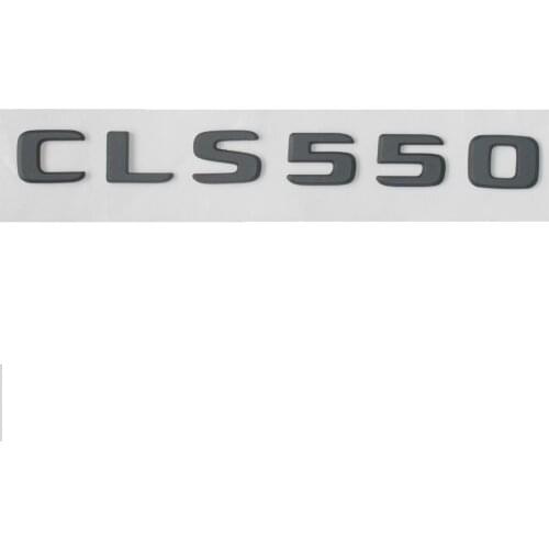 Flat Matte Black ABS Rear Trunk Letters Badge Badges Emblem Emblems Decal Sticker for Mercedes Benz CLS Class CLS550 2017 -2019