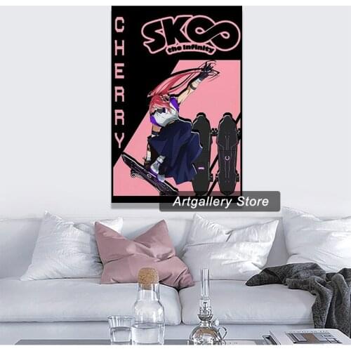 Anime Posters Sk8 The Infinity Cherry Blossom Aesthetic Posters Poster Decorative Painting Canvas Wall Art Living Room Posters B
