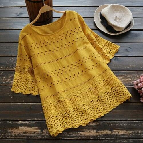 QPFJQD Lace Blouses