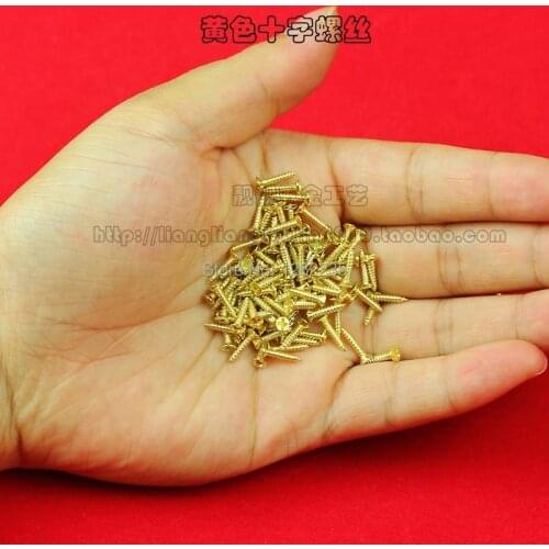 A variety of self-tapping screws Antique yellow screw Hardware Cross Nails Special screws nuts Wholesale