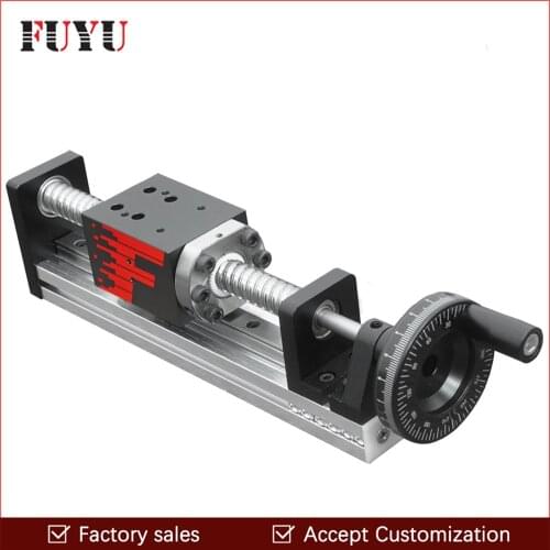 FLS40 Free Shipping CNC Manual Driven Ball Screw Linear Rail Guide Stage Slide for Linear Motion Actuator Position System