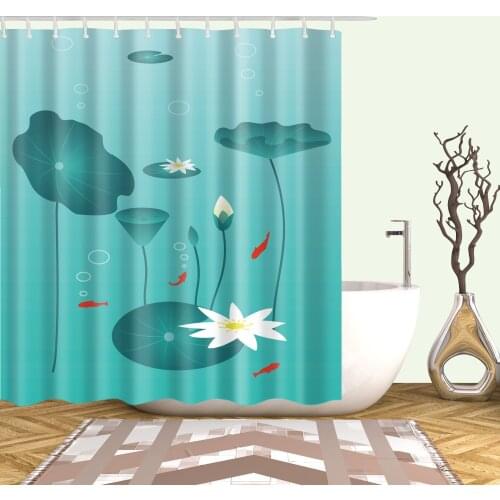 Waterproof washable shower curtains sunflower Print curtain for Bathroom polyester 180x200cm 3D Blackout shower curtain cortina