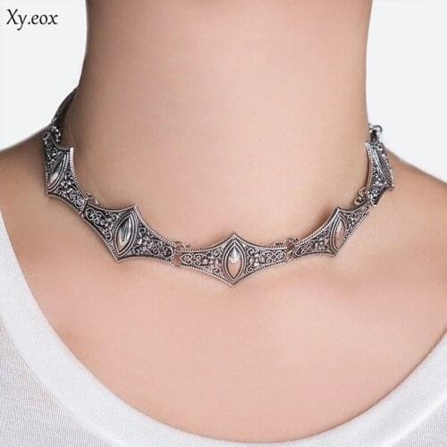 XY.EOX Silver Chokers