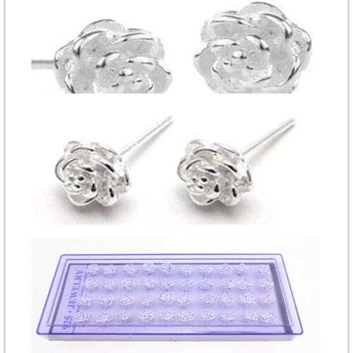 40/10/2Pcs A Set New Fashion Accessories 925 Sterling Silver Zircon Color Crystal Stud Earrings For Women Party Jewelry Ed069