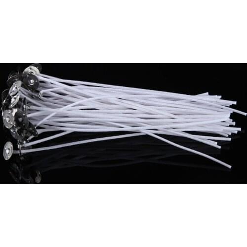50Pcs 15cm Candle Wicks Pre-Waxed Wick For Cotton Core Candles DIY Making Craft For Party Candle Supplies Candle Wicks