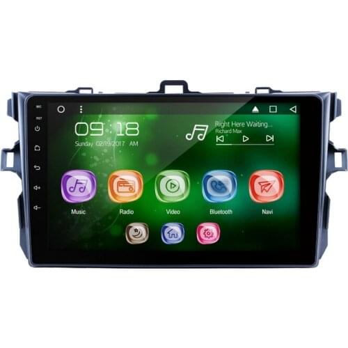 Allways 9" IPS Screen Android 9.0 Octa-core Ram 2GB Rom 32GB Car Multimedia for Toyota Corolla 2009-2011 with 2.5D Full touch