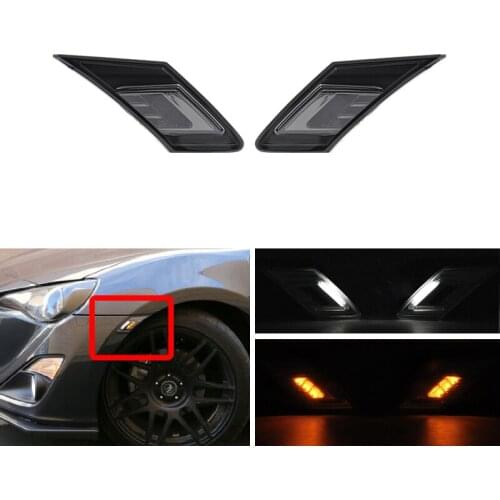 White/Amber Led Running Light W/Turn Signal Blinkers Lights For Toyota GT86 FT86 For Scion FR-S For Subaru BRZ 2013- Car-styling