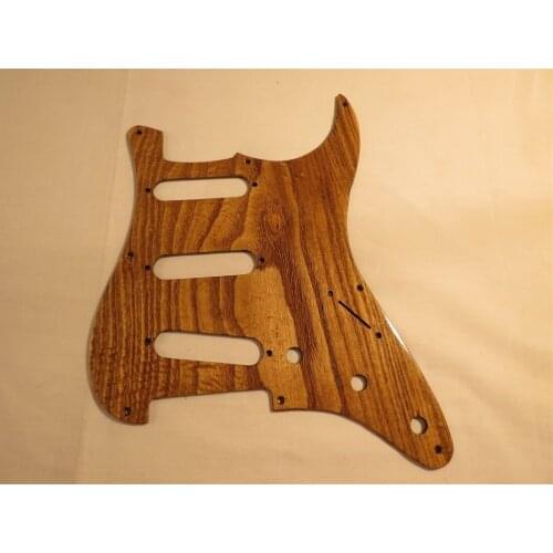 Cordia wood dichotoma STRAT GUITAR SSS Pickguard #4190