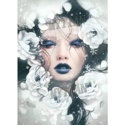 Full square/round 5D DIY diamond painting women rose diamond Embroidery Pattern Cross stitch kit mosaic home decor gift