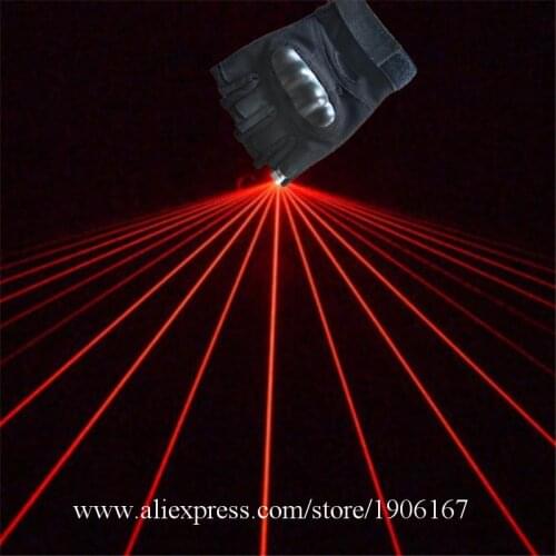 Hot sale red color laser gloves for laser show dj performance