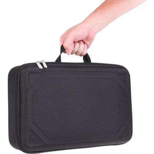 Square EVA fishing reel accessories hard shell tool storage box fishing bag fishing tackle black fishing bag