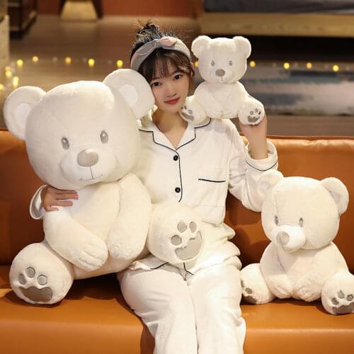 25 Cm 40 Cm Childrens Cute Bear Doll Plush Toy Doll Comfort Doll Pillow Baby Birthday Christmas Gift Free Shipping