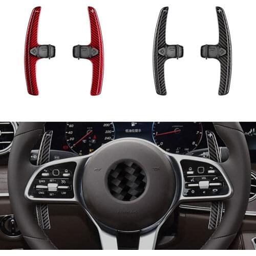 Carbon Fiber Shift Paddles For Benz A B C E GLA Class W205 W213 X253 MB C205 A205 C238 S213 Car Steering Wheel DSG Paddle Extend