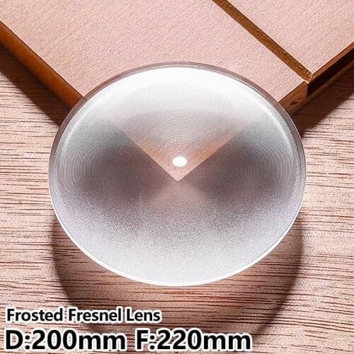 Frosted Fresnel lens D200mm F220mm Eliminate stray light Photography lamp Cast light Fly eye lens Customizable