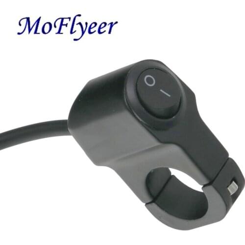 MoFlyeer Motorcycle 7/8" Handlebar Switches Headlight Fog Brake Hazard Light Switch Sport Dirt Electric Bike