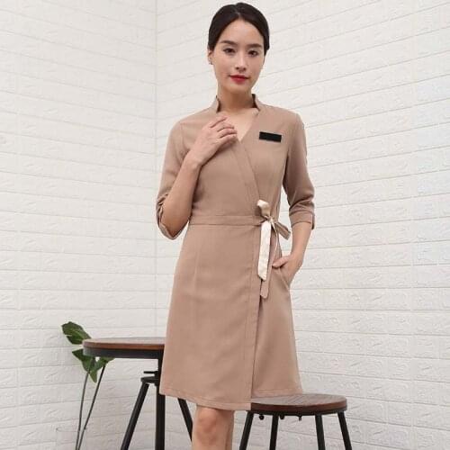 Cosmetologist Work Clothes Female Summer Beauty Salon Tooling Manicurist Uniform Hotel Uniform Reception