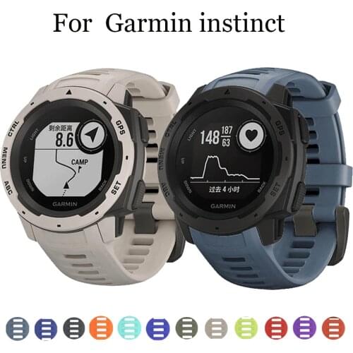 Sport Silicone Watchband Strap for Garmin Instinct Smart Watch 22mm Replacement Band Wristband Strap Smart Accessories Correa