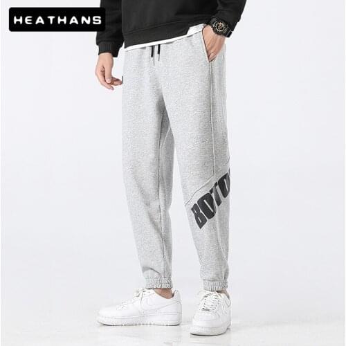 Sweatpants Mens New Letter Printing Sport Trousers For Men Loose Thick Harem Casual Pencil Pants Male Cotton Elastic Waist Pants