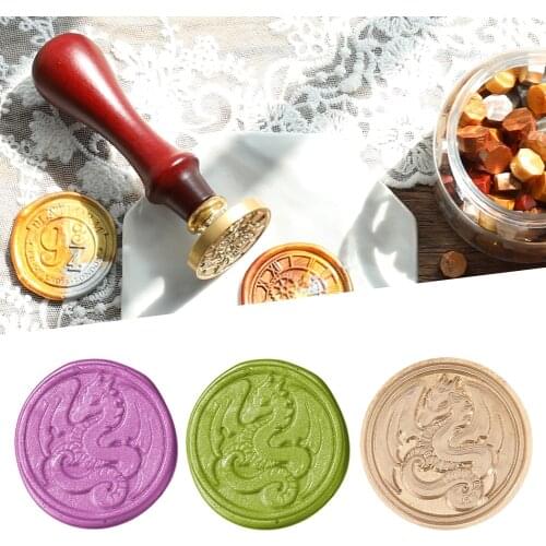 Sealing Wax Seal Head Rose Flower/Animal Gold Plated Brass Retro Seal Replacement Head for Stamp Wedding Post Craft Decor
