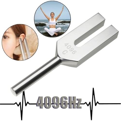 High-frequency Energy Tuning Fork Crystal 4096HZ Medical Tuning Fork Aluminum Alloy Healing Sound Vibration Therapy Medical Tool