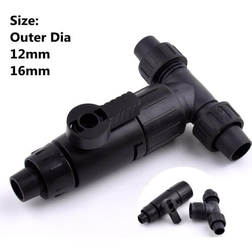 12 16mm Pagoda Hose Quick Connect Tee Valve Aquarium Of Water Pipe Fish Tank Quick Release Tee Valve Garden Irrigation Fittings