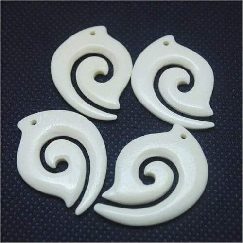 2pcs nature bone beads natural beads organic beads size 28x37mm white colors diy beads accessories top fashion for pendants