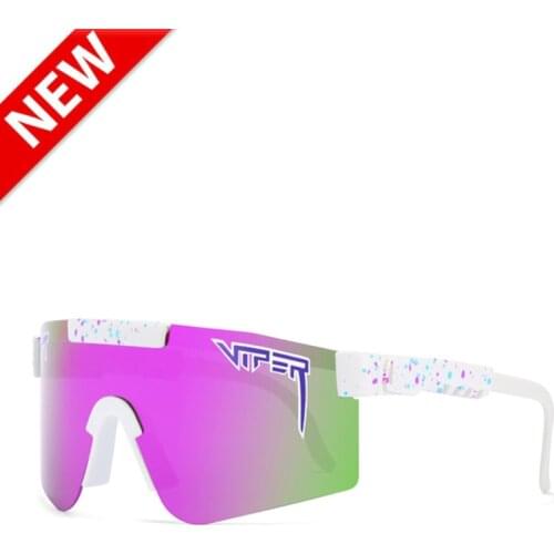 2021 BRAND Mirrored lens pit viper Sunglasses Unisex polarized men women sport goggle tr90 frame UV400 25colors