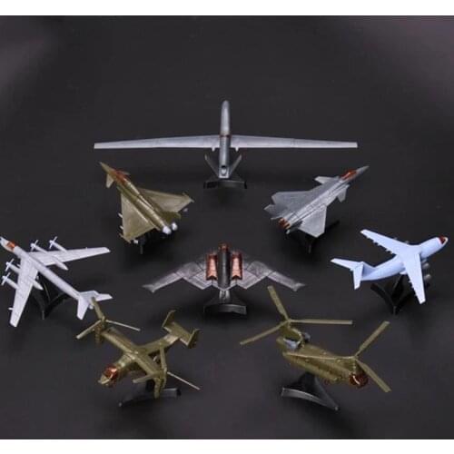 4D Third Generation 8 Models Aircraft J-20 Stealth Fighter B-2 Bomber Ospreys Helicopter Plastic Assembling Model