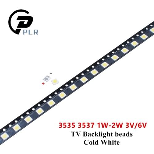 50PCS 100PCS FOR LCD TV repair UNI Replace LG SEOUL led TV backlight with light-emitting diode 3535 SMD LED beads 6V-6.8V