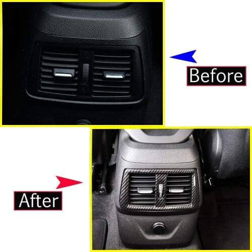 ABS Chrome Rear Air Conditioning Outlet Vent Frame Cover Trim Accessories For BMW 2 Series 218i Gran Tourer F46 2015-2018