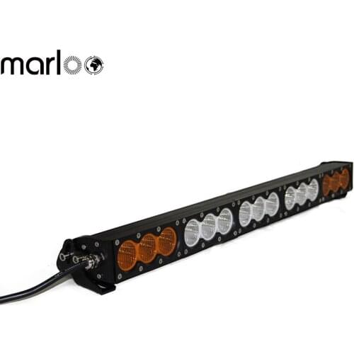 Marloo 27 Inch Amber White LED Work Light Bar Offroad 150W For Polaris UTV 4WD 4X4 Jeep Truck Tractor Raptor Single Row