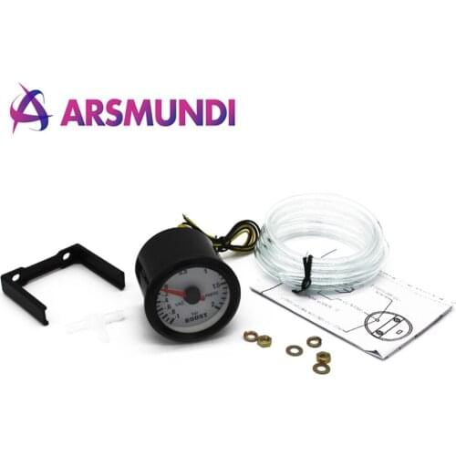2" 52mm Car Gauge Bar Turbo Boost Gauge -1~2 Bar / Vacuum Press Meter -30~30 PSI 12V Car Meter
