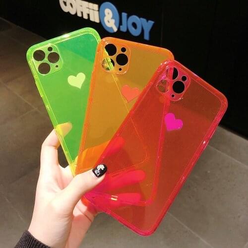 Phone Case For iPhone SE 2020 Candy Color clear Soft TPU Transparent Cover For iPhone 11 Pro 7 8 X XR XS Max 7 8Plus Case Shell