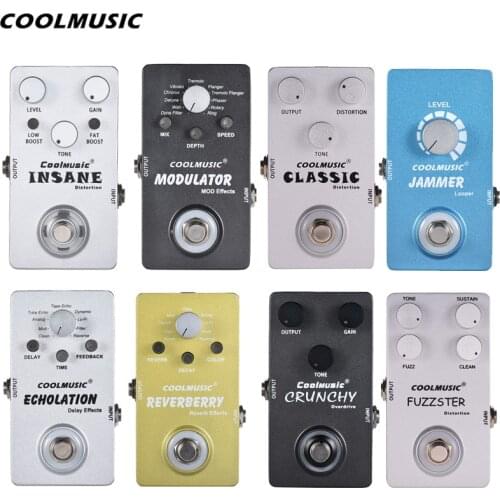 Coolmusic Electric Guitar Effect Pedal Distortion Guitar Pedal True Bypass Full Metal Shell for Guitar Accessories C-DI01/A-ME01