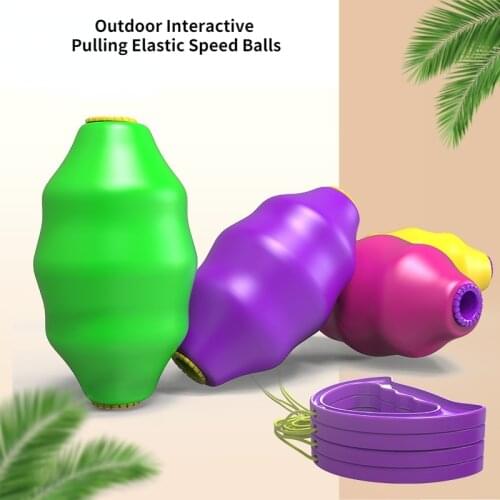 Children Toys Outdoor Interactive Pulling Elastic Speed Balls Sensory Training Sport Games Toy For Kids Adults Gift Fitness