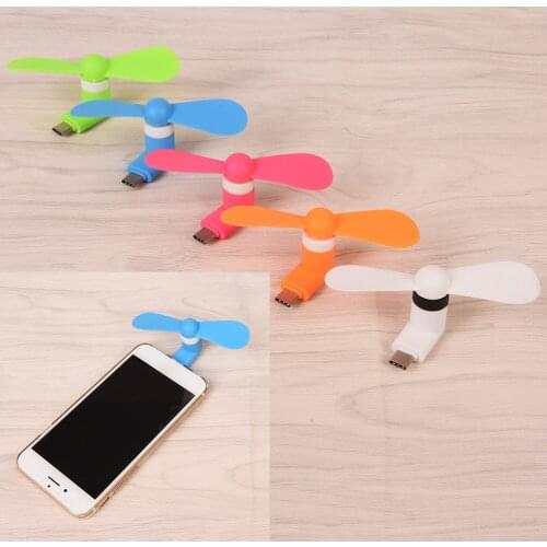 For Samsung Xiaomi Android Cellphone Fan Micro USB Type C Flexible Mini Cooling Fans Cooler tester Phone Hand Fan