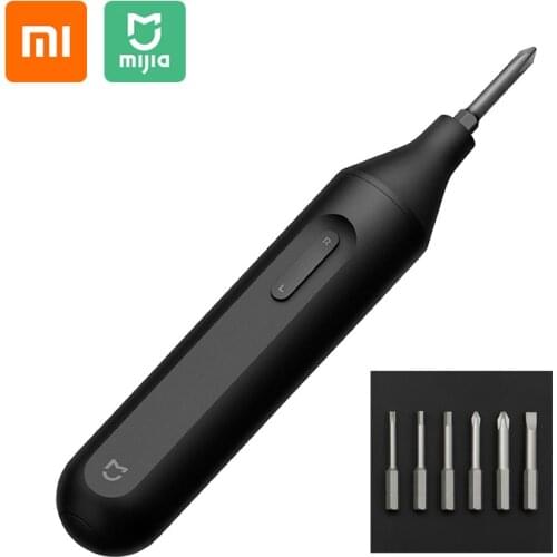 In Stock Xiaomi Mijia Electric/Manual Screwdriver Integrated Screw Driver 1500mAh Rechargeable W/6 S2 Electric Screw Bits Set