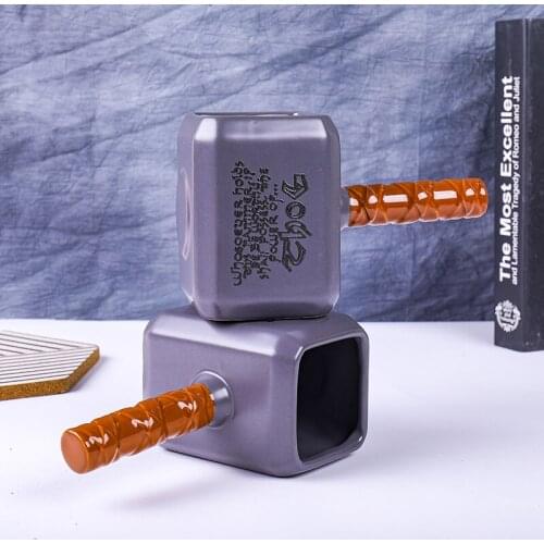 Personality hammer ceramic water cup 3D shape mug collection mug trend beer mug for boy gift coffee cups tumbler cup CL40907