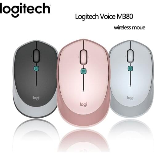 Logitech VOICE M380 Wireless Mouse Intelligent AI Voice Input Game Mouse Original 1000DPI High Precision Optical Tracking Mouse