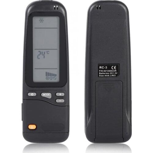 Multifunctional Air Remote Control Black Air Conditioner Remote Controller For Airwell Electra RC-3 RC-4 RC-7 WMZ 12ST