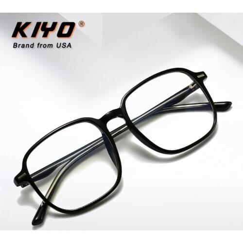 KIYO Brand 2021 New Women Men Fashion Anti Blue Light Optical Frame TR90 Eyeglasses Frames Square Spectacles Glasses 9721