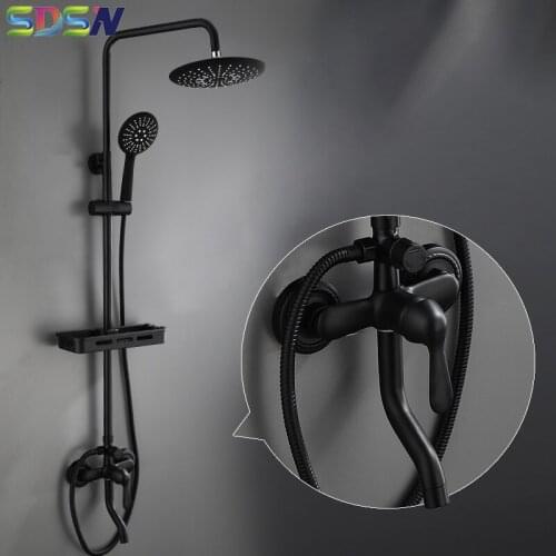 Wholesale and Retail Bathroom Shower Set Simple and Modern Bathing Faucet Inwall Mounted Shower System Rainfall Water Showering