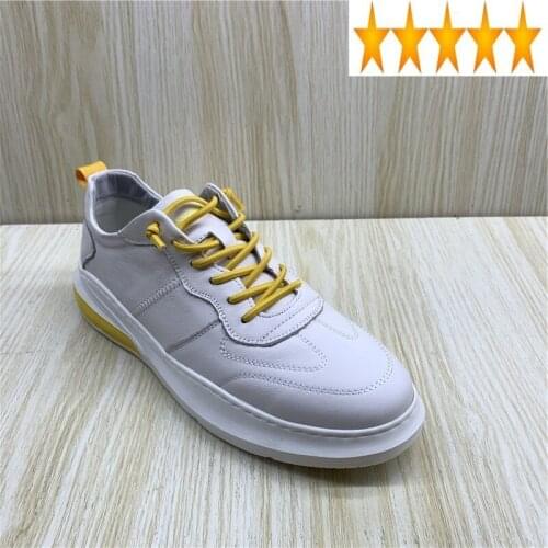 Casual Genuine Leather Mens Fashion Lace Up Slip-On Round Toe Breathable Waterproof Natural Cowhide Outdoor Active Shoes