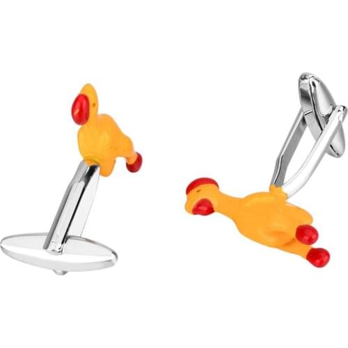 SAVOYSHI Novelty French Shirt Cufflinks for Mens High quality Yellow Red Enamel Cuff links Cuffs Accessories