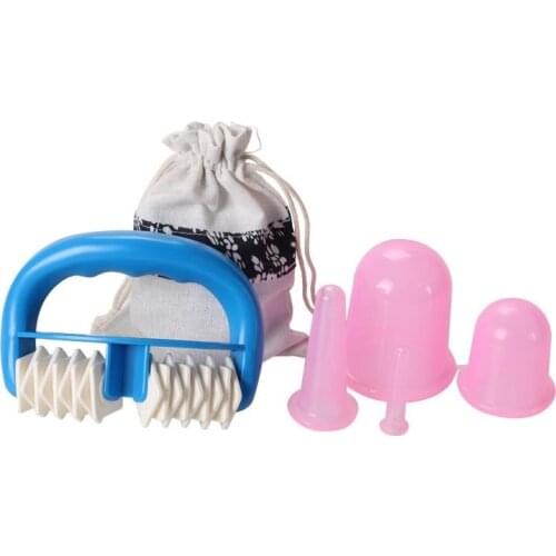 Silicone Anti Cellulite Cup Vacuum Cupping Ventosa Massage Cups Body Pain Relief Massage Roller Manual Suction Cups Therapy