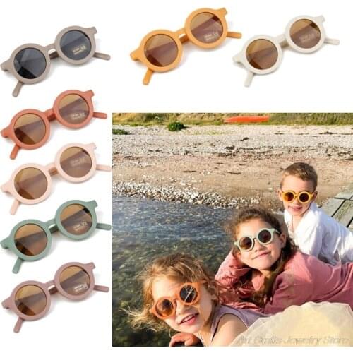 Summer Polarized UV Protect Child Sunglasses Retro Round Kid Polarized Sunglasses UV 400 Protection Children Sunglasses M24 21