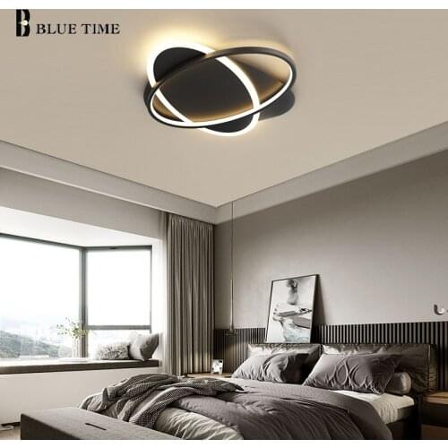 LED Ceiling Light Home Lights For Living Room Bedroom Dining Room Kitchen Lamp Decor Light Indoor Lighting Ceiling Lamps Black