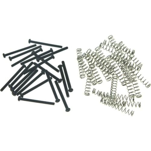 Dopro 20pcs USA Size Humbucker Pickup Height Screws and Springs for Gibson/EMG/Seymour Duncan/Dimarzio Pickups